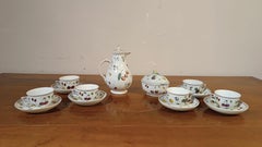 SECOND HALF OF THE 18th CENTURY GINORI COFFEE PORCELAIN SET
