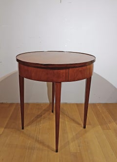 SECOND HALF OF THE 18th CENTURY LOUIS XVI CHERRY ROUND COFFEE TABLE