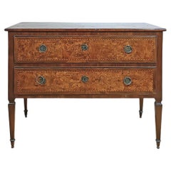 SECOND HALF OF THE 18th CENTURY LOUIS XVI VENEERED CHEST OF DRAWERS