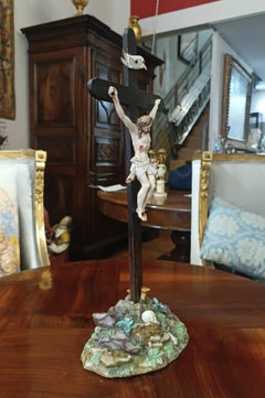 SECOND HALF OF THE 18th CENTURY MEISSEN PORCELAIN CRUCIFIX