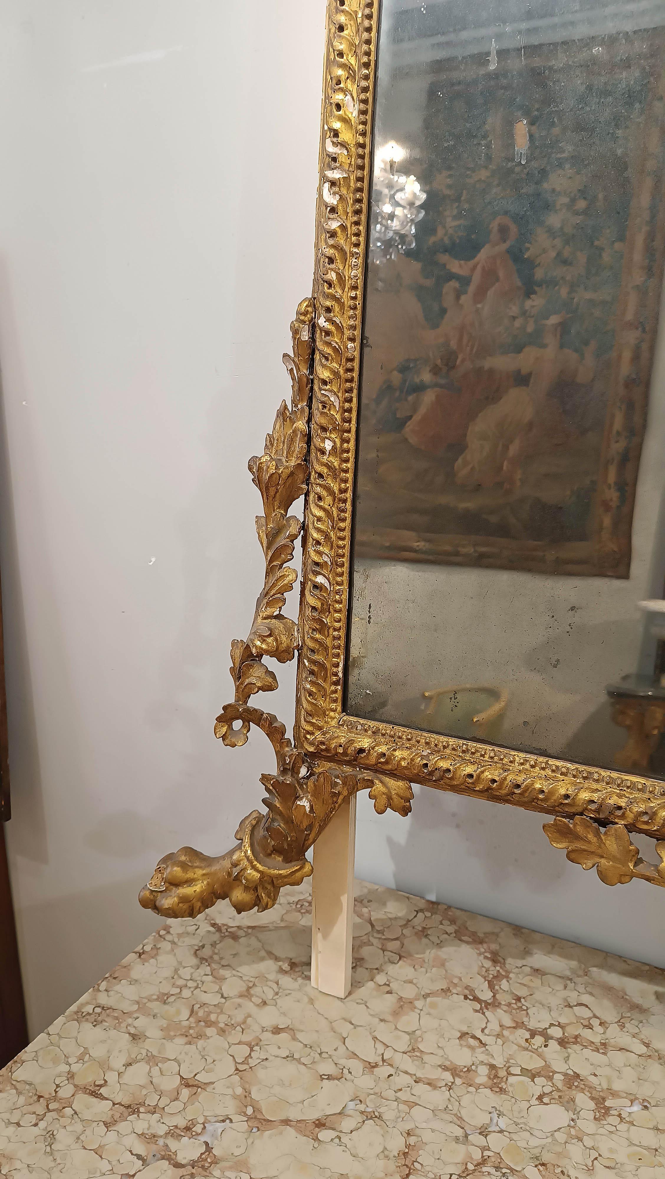 18th Century SECOND HALF OF THE 18th CENTURY NEOCLASSICAL LARGE MIRROR For Sale