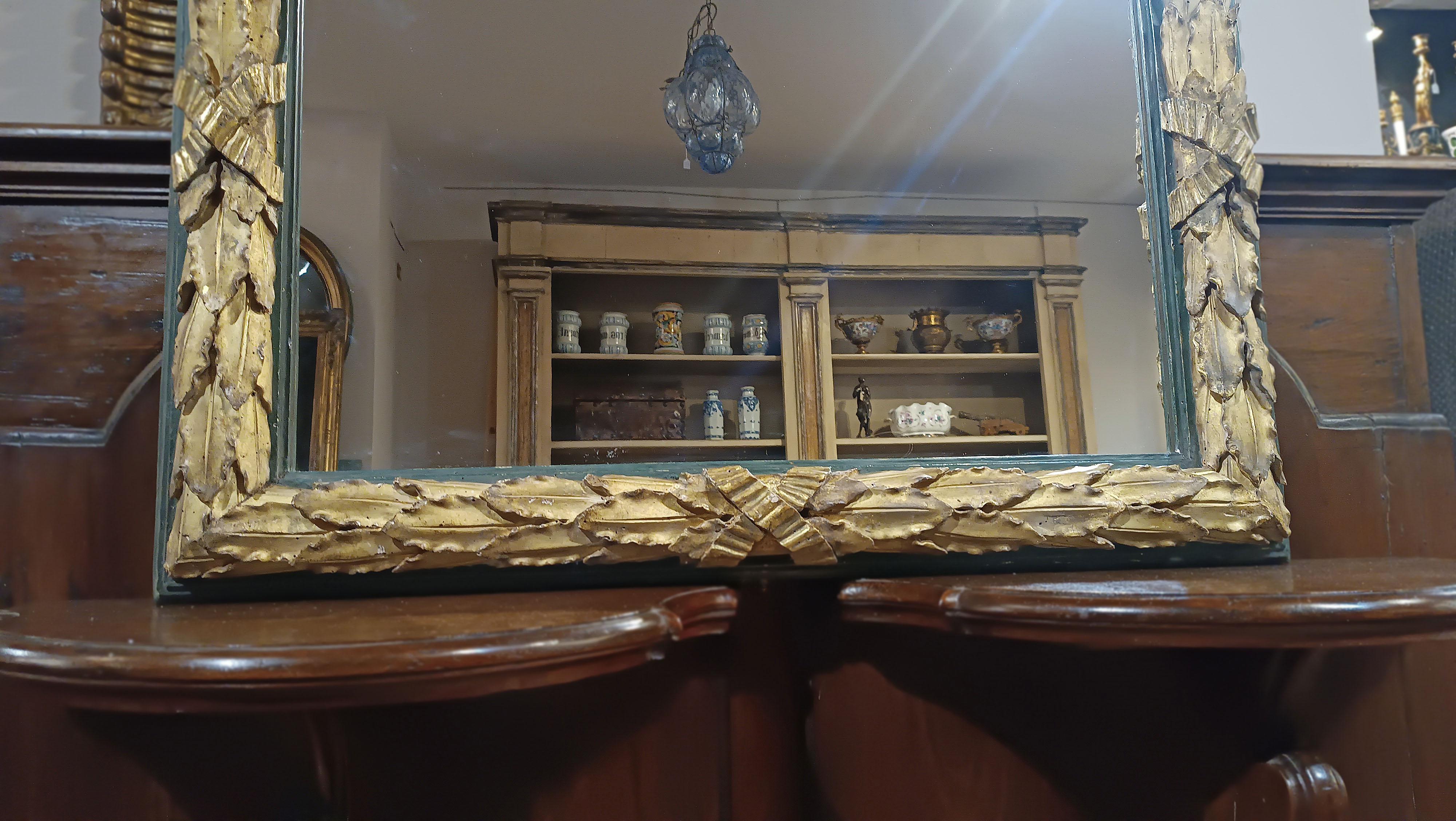 Neoclassical Revival SECOND HALF OF THE 18th CENTURY NEOCLASSICAL RECTANGULAR MIRROR For Sale