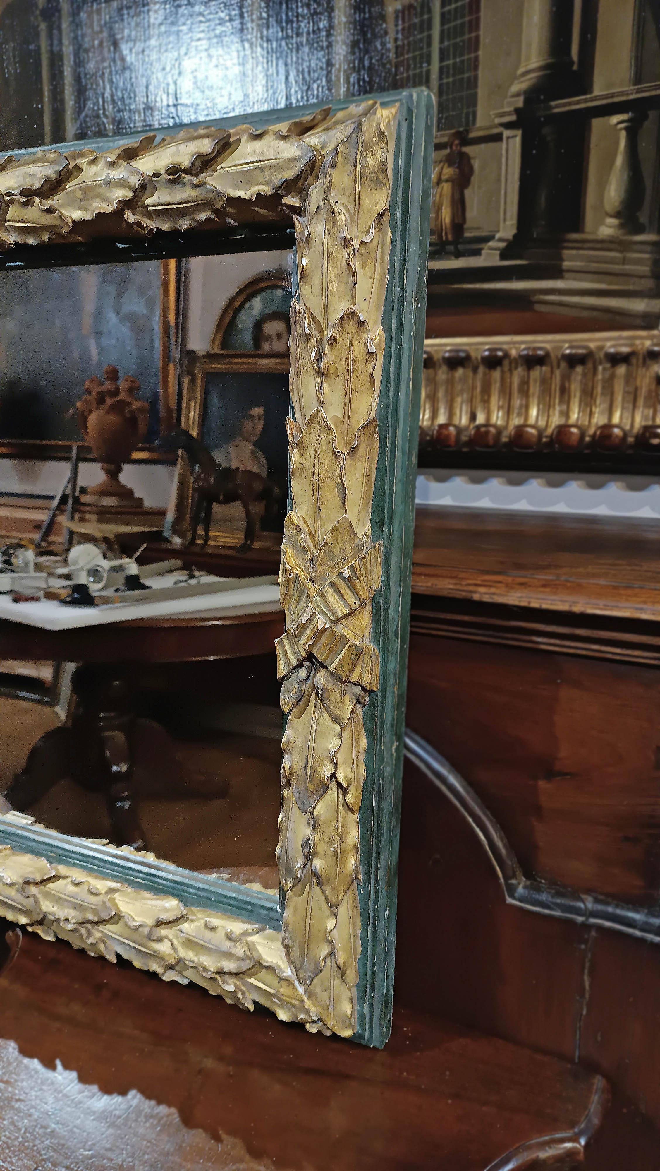 18th Century SECOND HALF OF THE 18th CENTURY NEOCLASSICAL RECTANGULAR MIRROR For Sale
