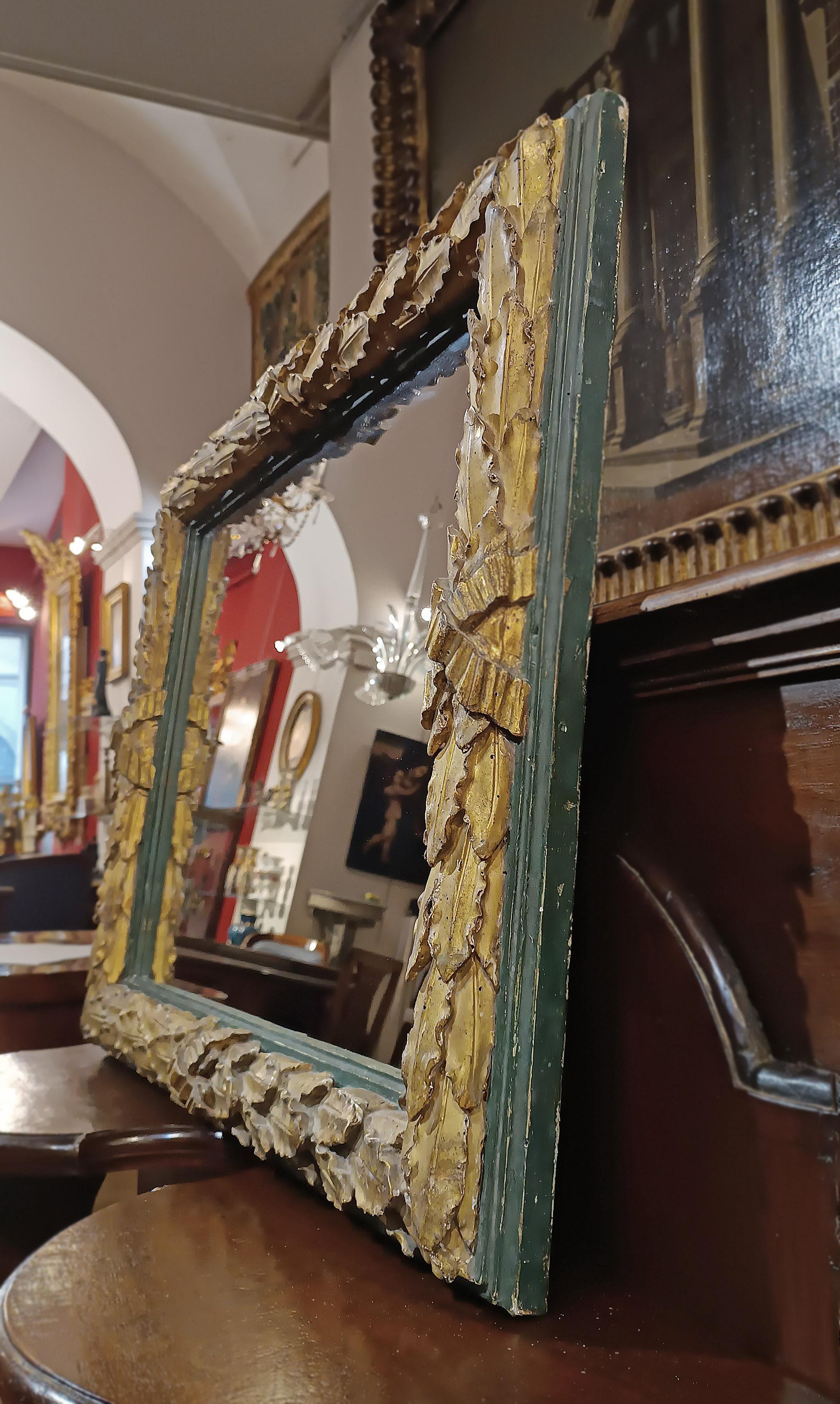 Mirror SECOND HALF OF THE 18th CENTURY NEOCLASSICAL RECTANGULAR MIRROR For Sale