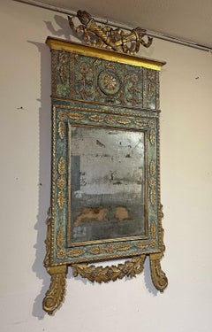 SECOND HALF OF THE 18th CENTURY PAINTED AND GILDED NEOCLASSICAL MIRROR