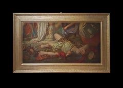 SECOND HALF OF THE 18th CENTURY PAINTING WITH A BACCHANAL SCENE