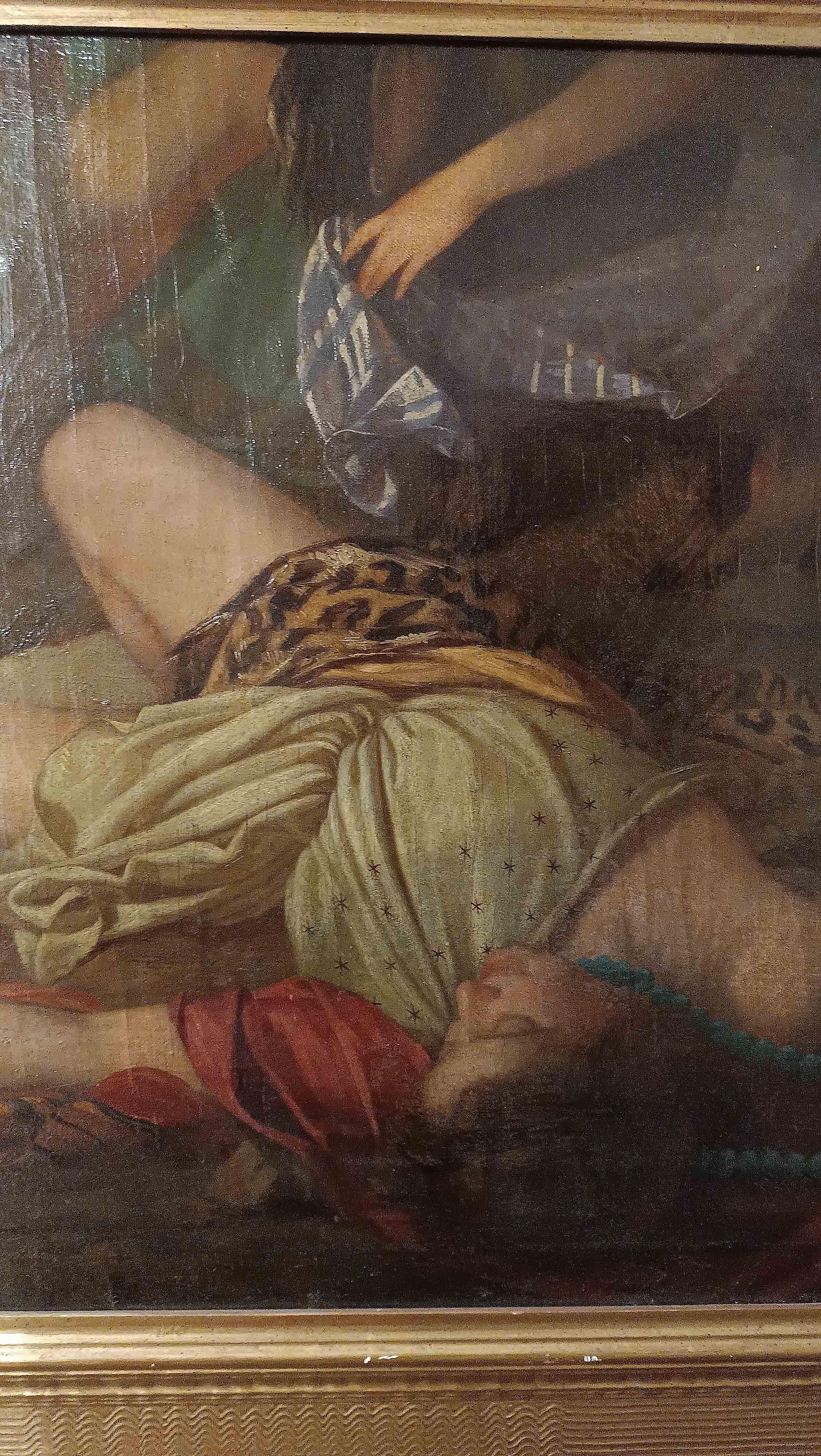 SECOND HALF OF THE 18th CENTURY PAINTING WITH A BACCHANAL SCENE (18th Century) im Angebot