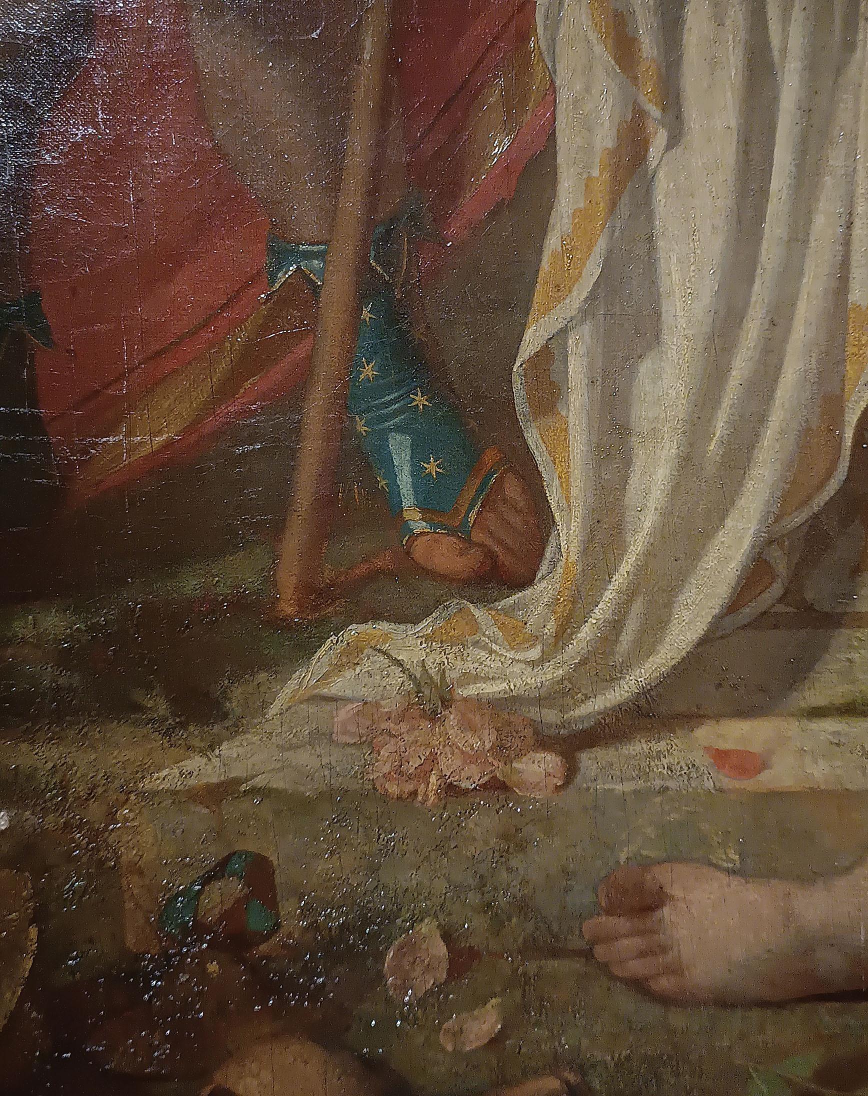 SECOND HALF OF THE 18th CENTURY PAINTING WITH A BACCHANAL SCENE (Leinwand) im Angebot