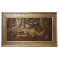 SECOND HALF OF THE 18th CENTURY PAINTING WITH A BACCHANAL SCENE