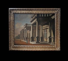 SECOND HALF OF THE 18th CENTURY PAINTING WITH ARCHITECTURAL CAPRICE