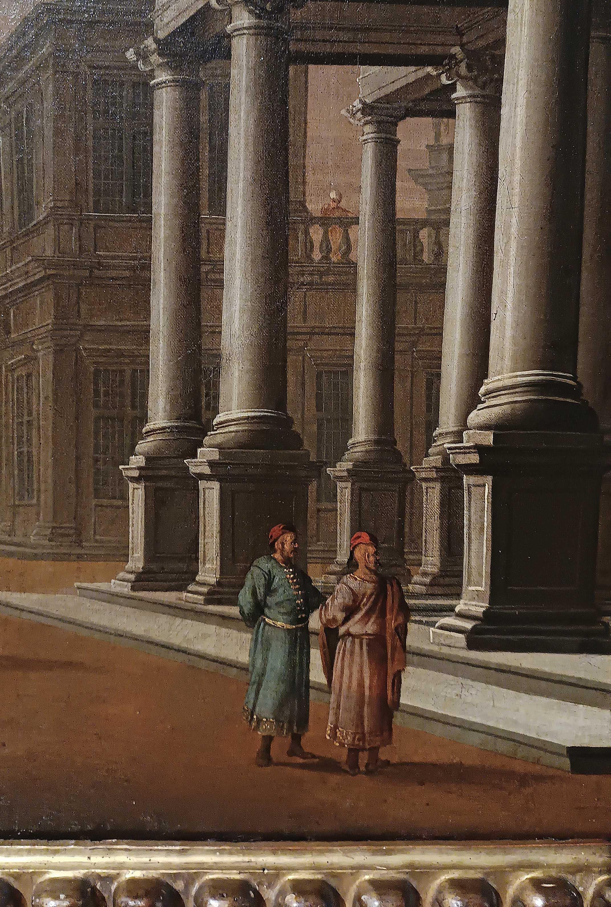 ZWEITE HÄLFTE DES 18. JAHRHUNDERTS GEMÄLDE MIT ARCHITEKTURKAPITEL (18th Century) im Angebot