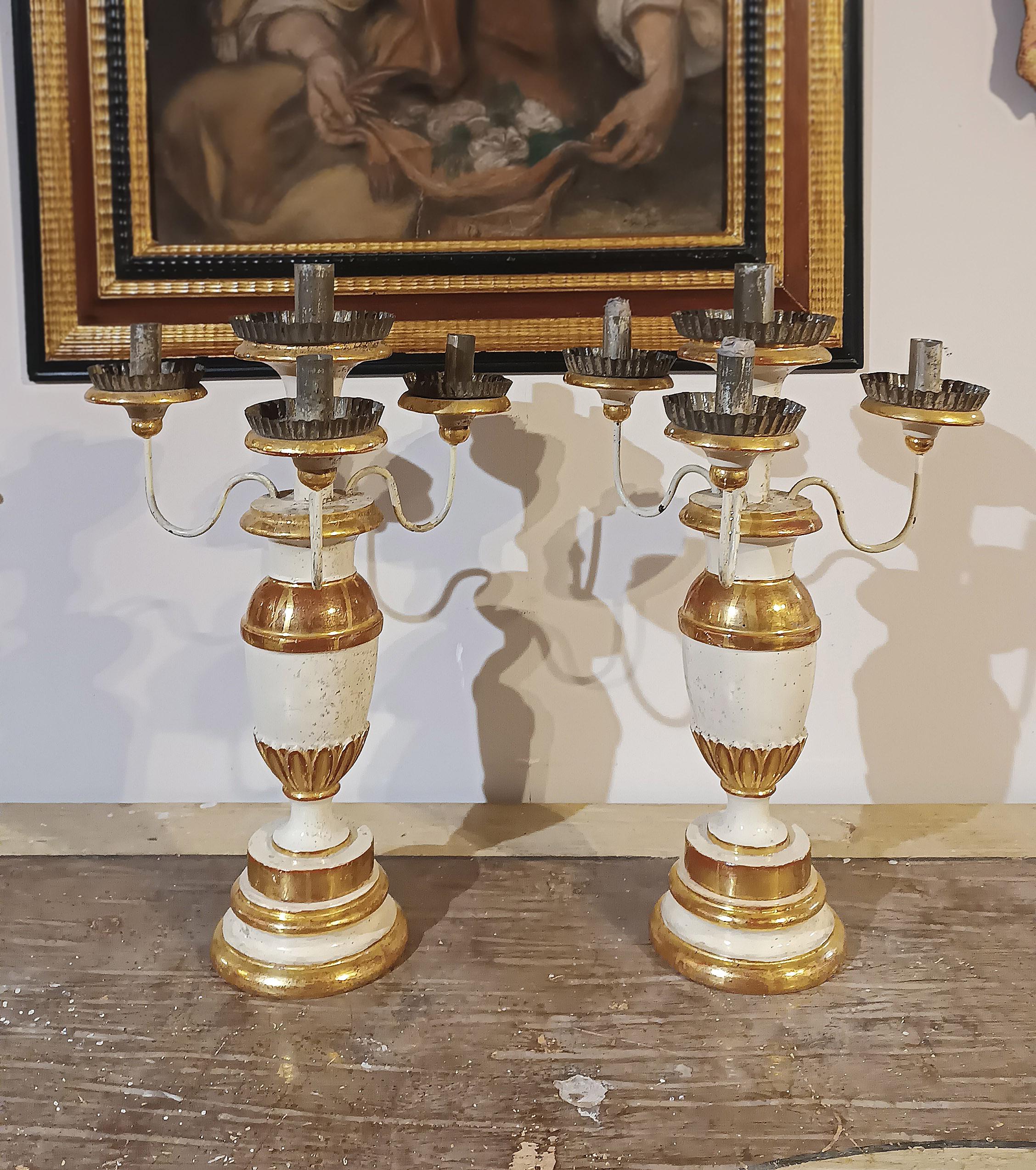 Neoclassical Revival SECOND HALF OF THE 18th CENTURY PAIR OF LOUIS XVI CANDLESTICKS For Sale