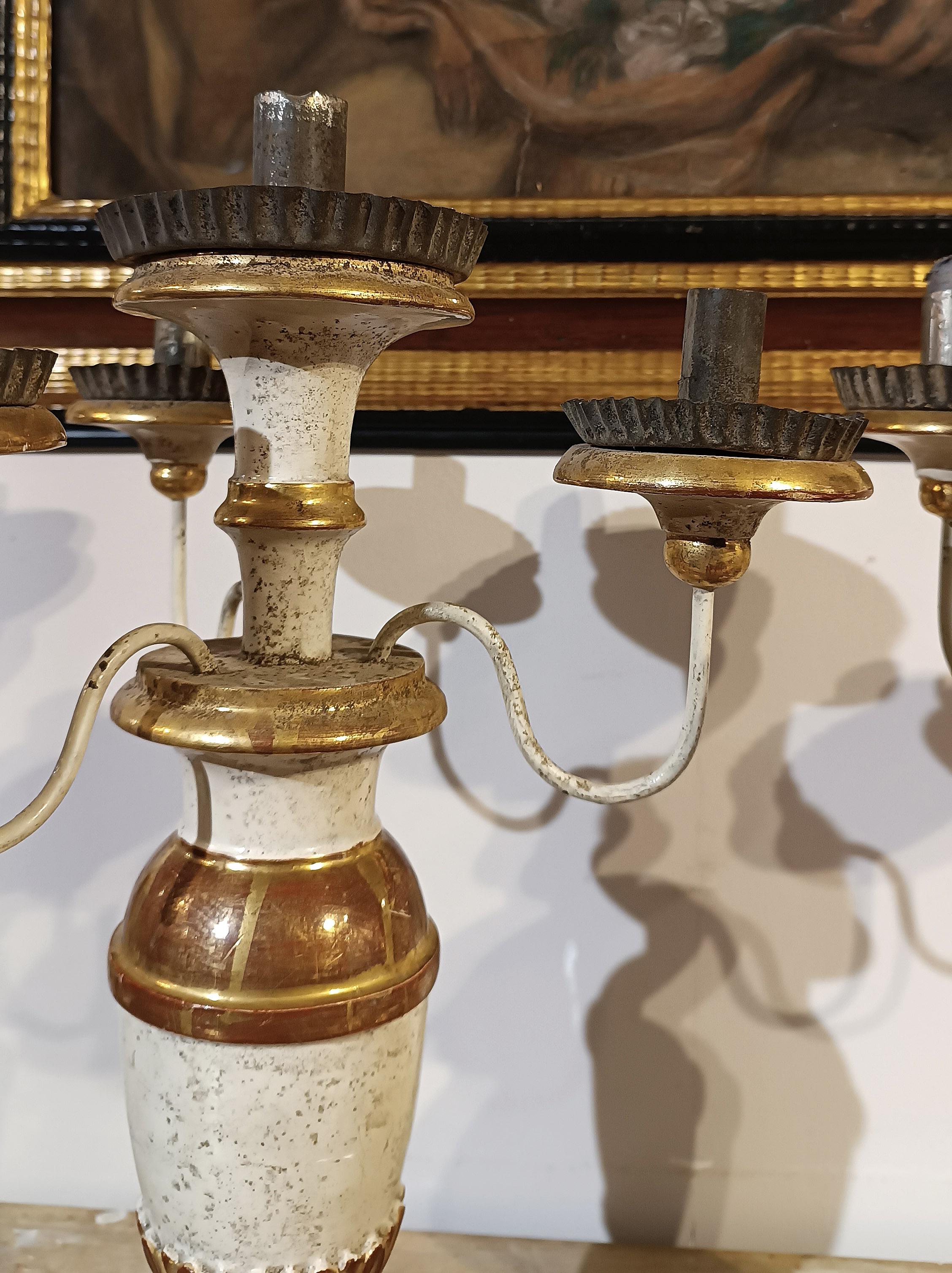 18th Century SECOND HALF OF THE 18th CENTURY PAIR OF LOUIS XVI CANDLESTICKS For Sale