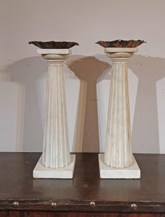 SECOND HALF OF THE 18th CENTURY PAIR OF MARBLE CANDELABRA