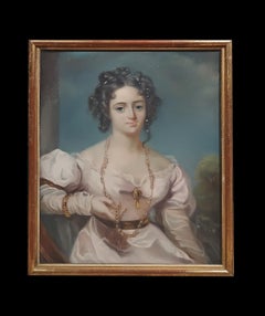 SECOND HALF OF THE 18th CENTURY PASTEL PORTRAIT OF A YOUNG GIRL