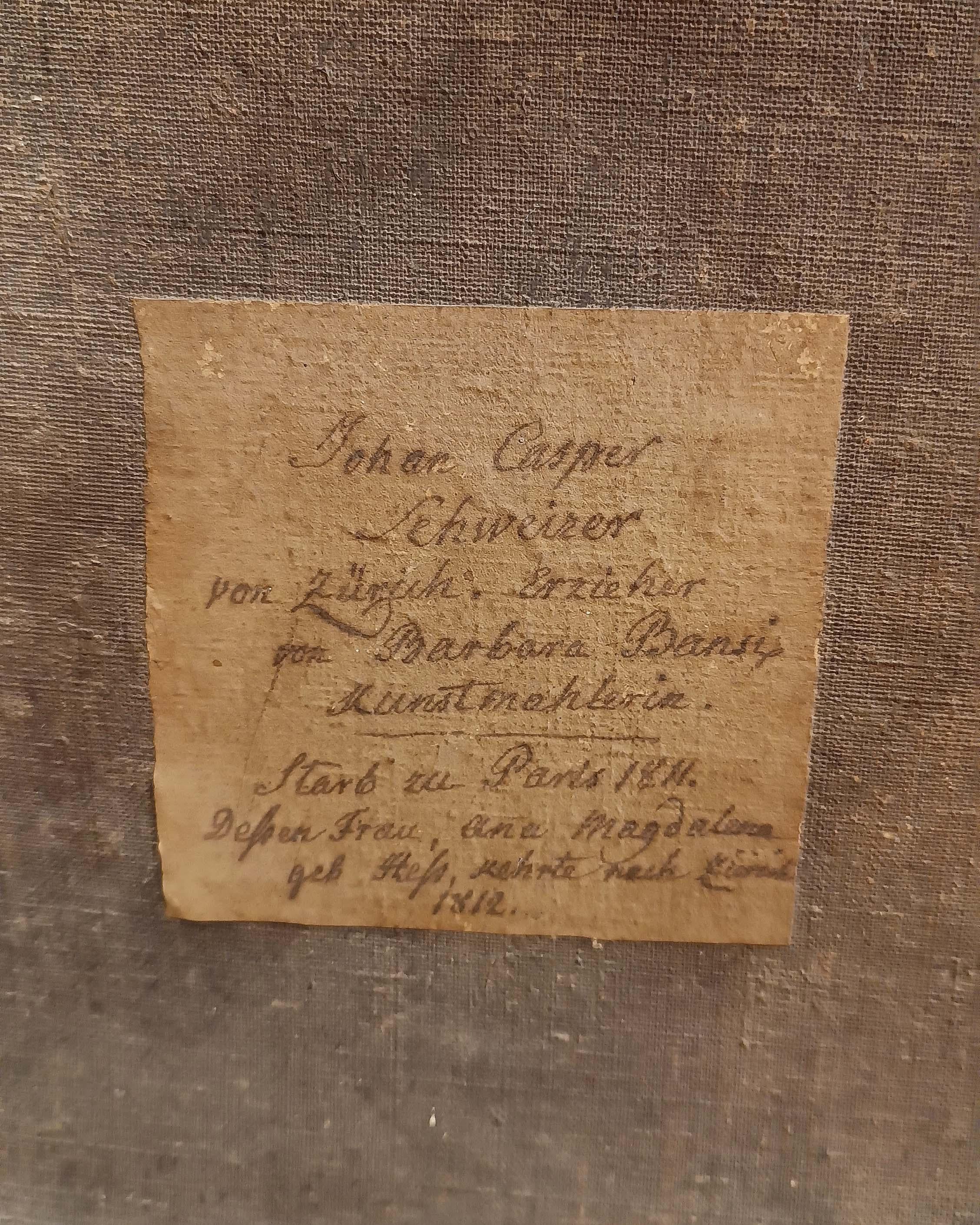 SECONDE MOITIÉ DU 18e SIÈCLE PORTRAIT DE JOHANN CASPAR SCHWEIRER en vente 2