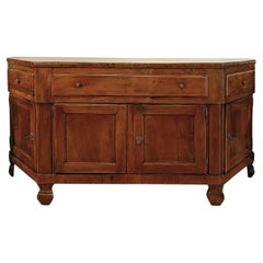 Antique SECOND HALF OF THE 18th CENTURY ROUNDED WALNUT SIDEBOARD
