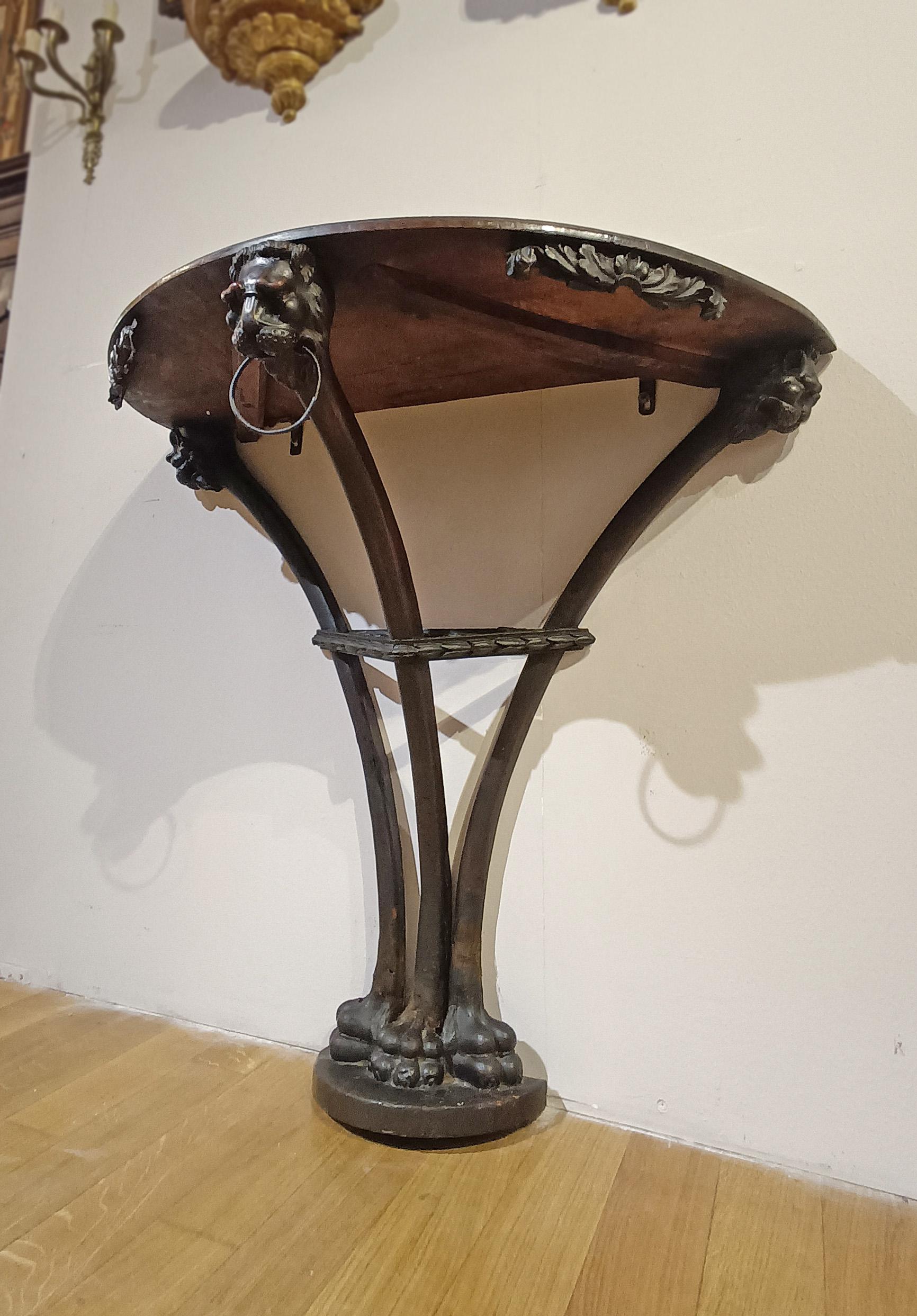 Nutwood SECOND HALF OF THE 18th CENTURY SOLID WALNUT CONSOLLE TABLE For Sale