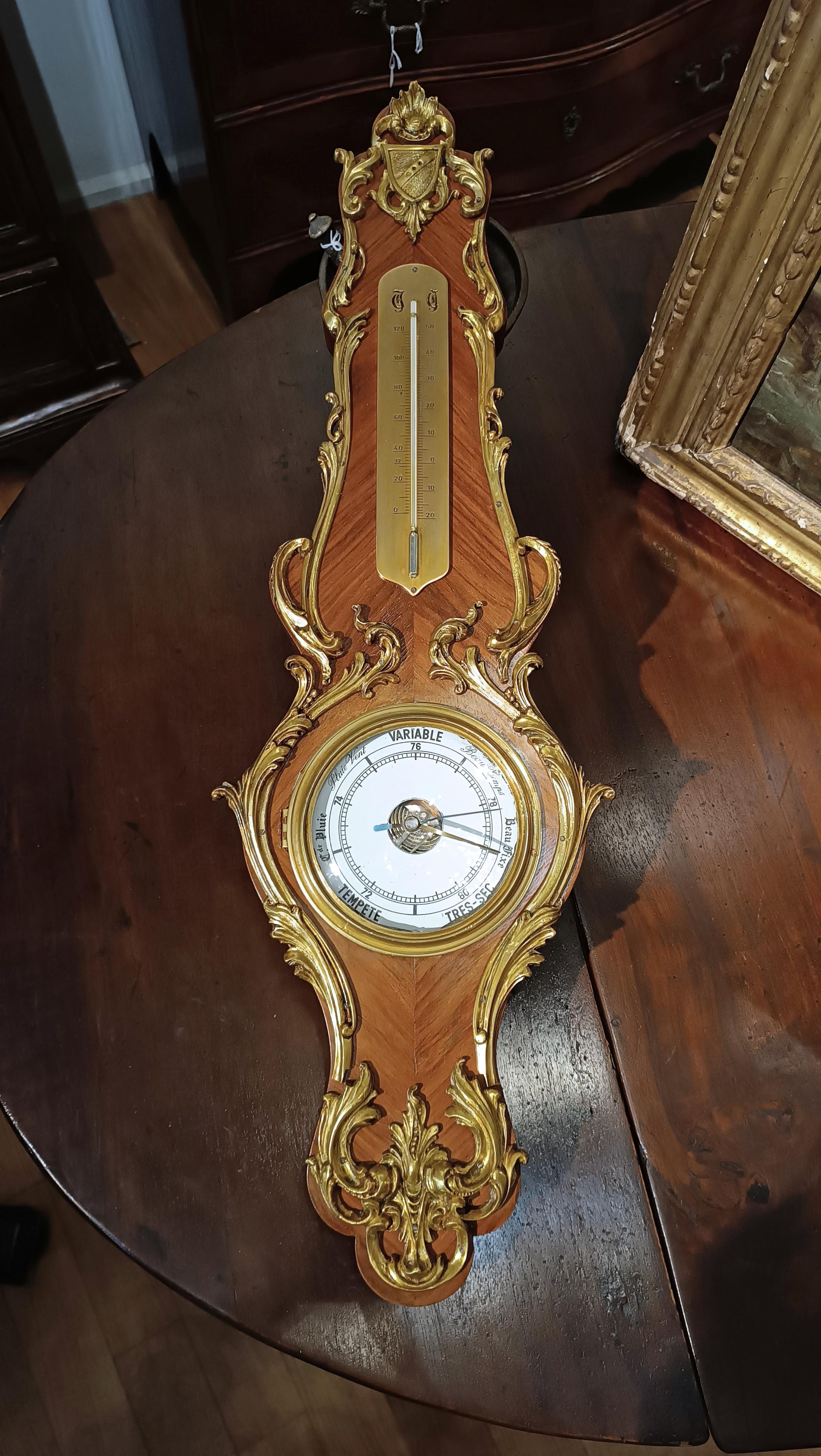 SECOND HALF OF THE 19th CENTURY NAPOLEON III'S BAROMETER For Sale 5