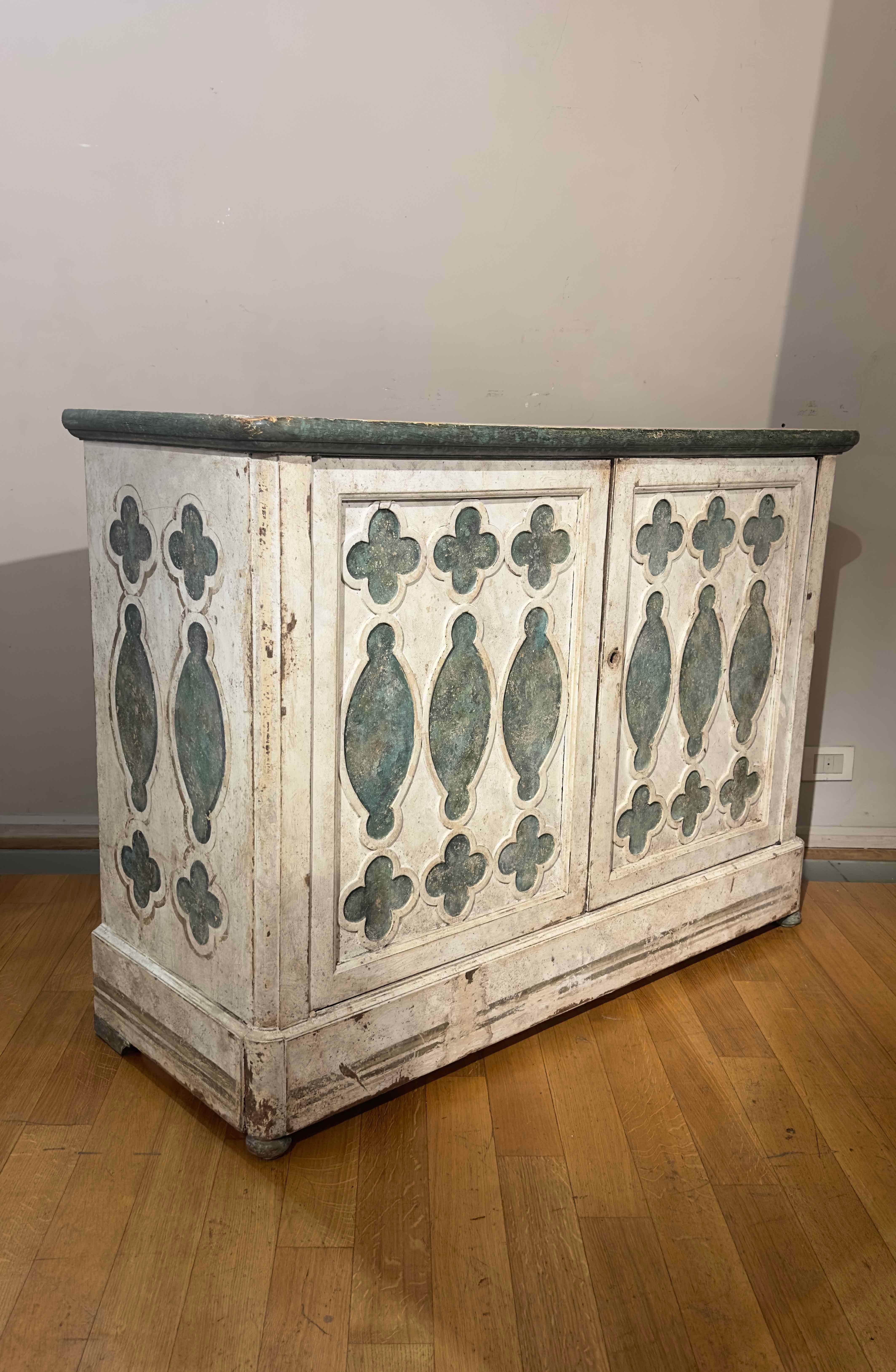 SECOND HALF OF THE 19th CENTURY PAINTED SIDEBOARD 4