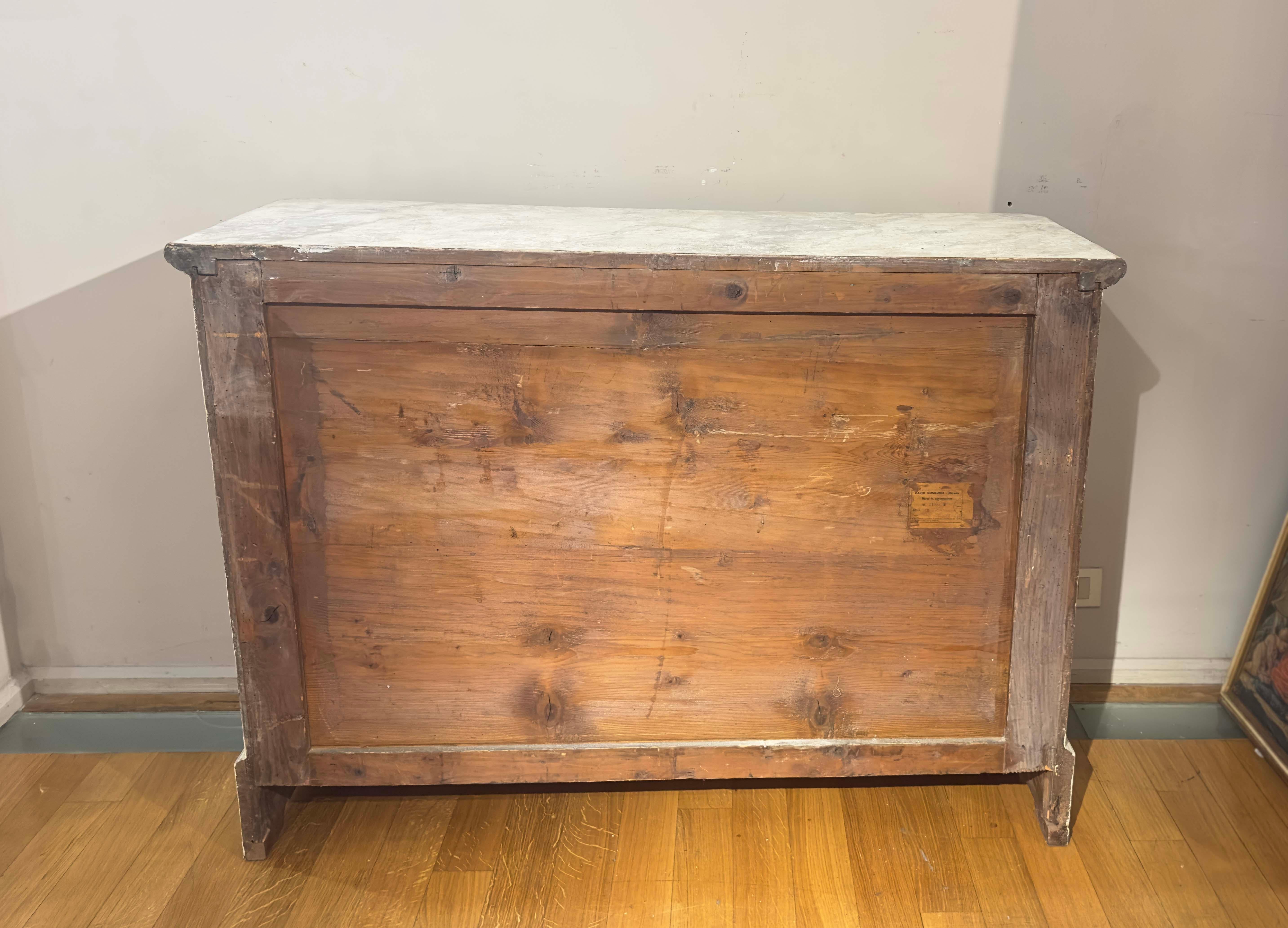 SECOND HALF OF THE 19th CENTURY PAINTED SIDEBOARD In Good Condition In Firenze, FI