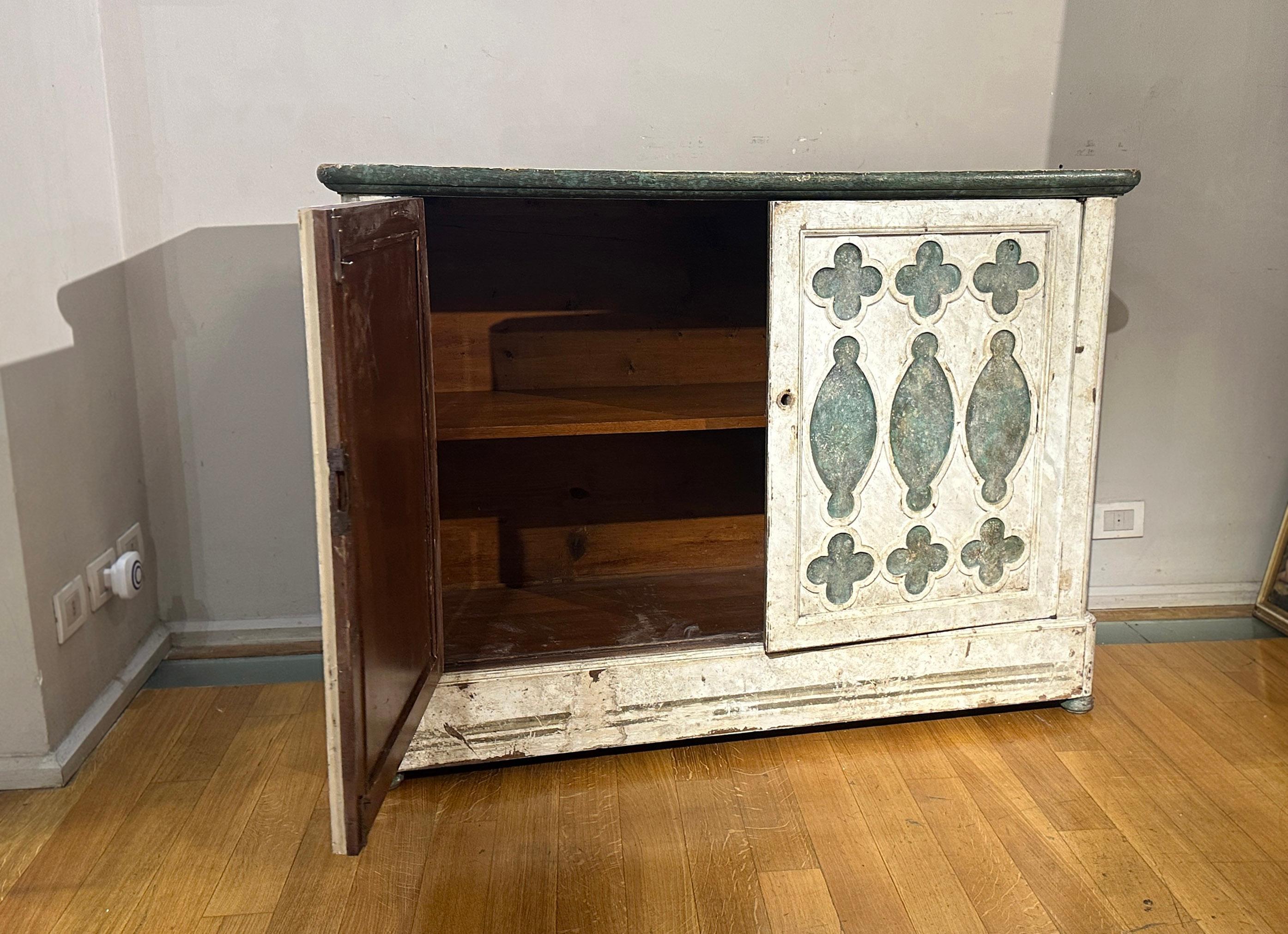 19th Century SECOND HALF OF THE 19th CENTURY PAINTED SIDEBOARD