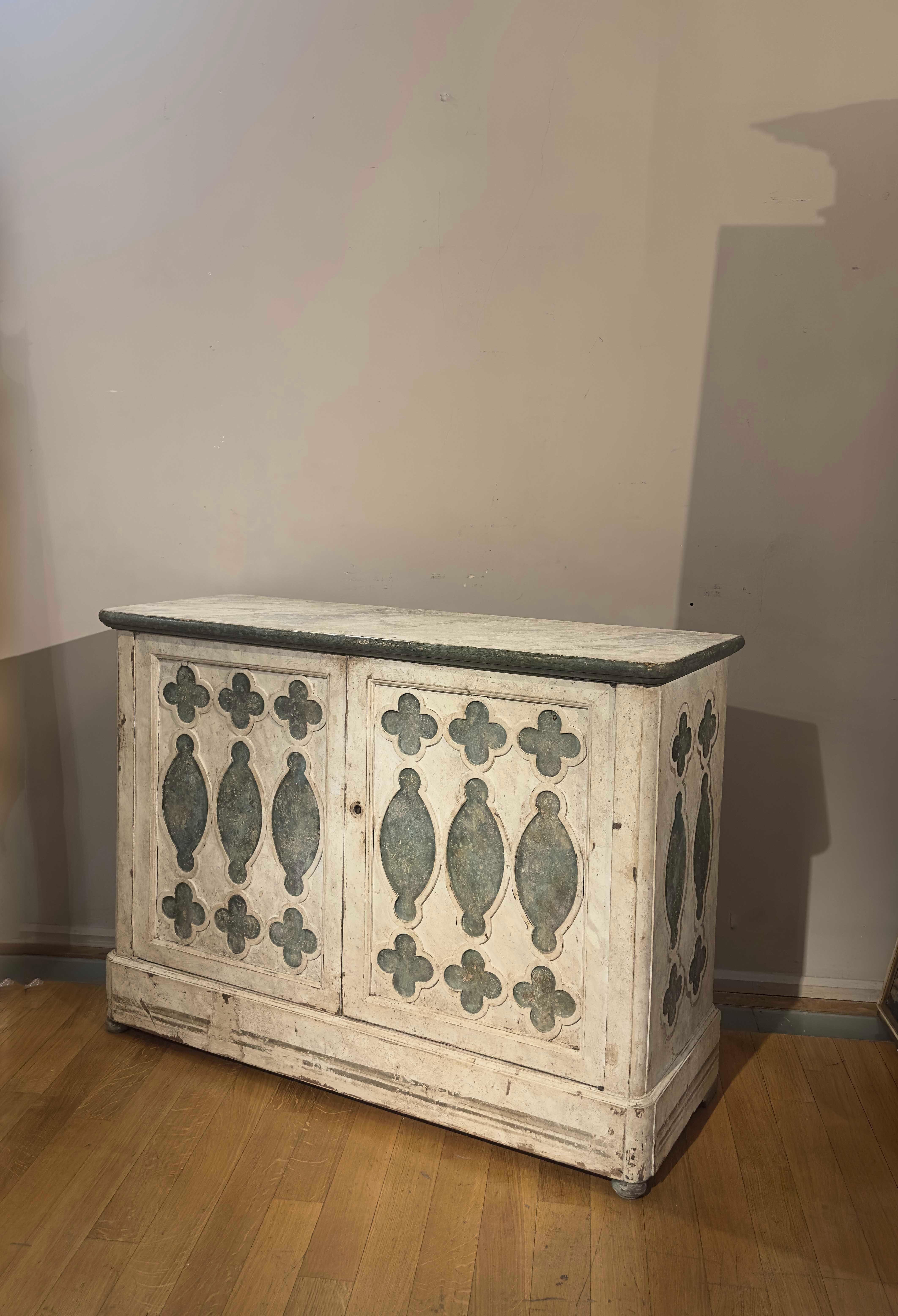 SECOND HALF OF THE 19th CENTURY PAINTED SIDEBOARD 2