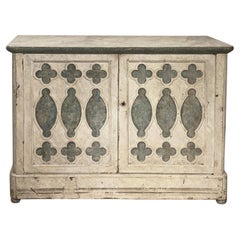 SECOND HALF OF THE 19th CENTURY PAINTED SIDEBOARD