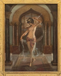 SECOND HALF OF THE 19th CENTURY PAINTING WITH ODALISQUE