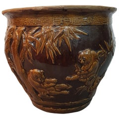 Second Half of the 20th Century Chinese Earthenware Planter