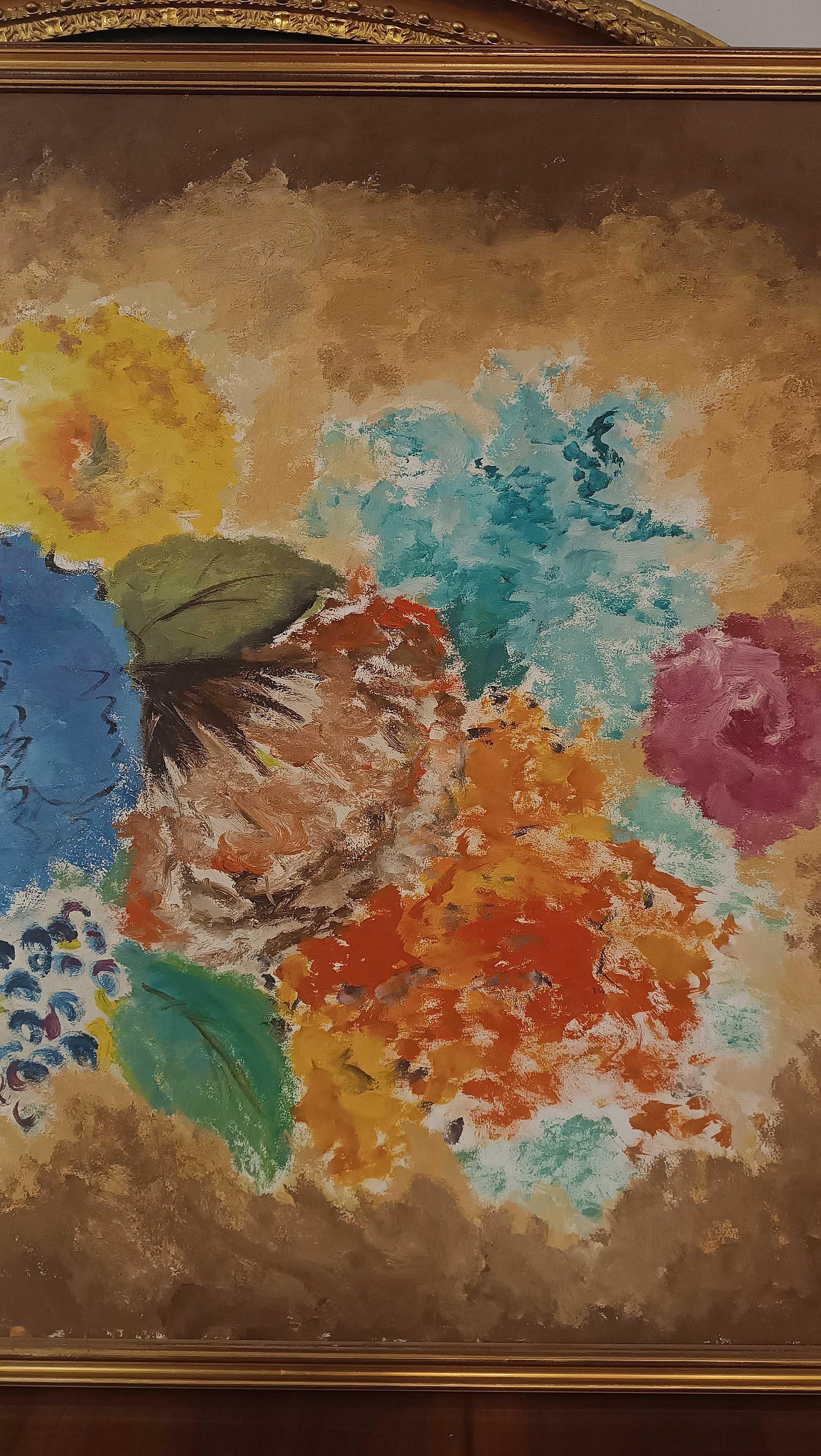ZWEITE HÄLFTE DES 20. JAHRHUNDERTS MALEREI MIT BLUMEN (20th Century) im Angebot