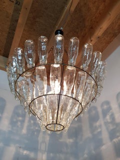 Second Half of the 20th Century Vintage Glass Bottle Pendant