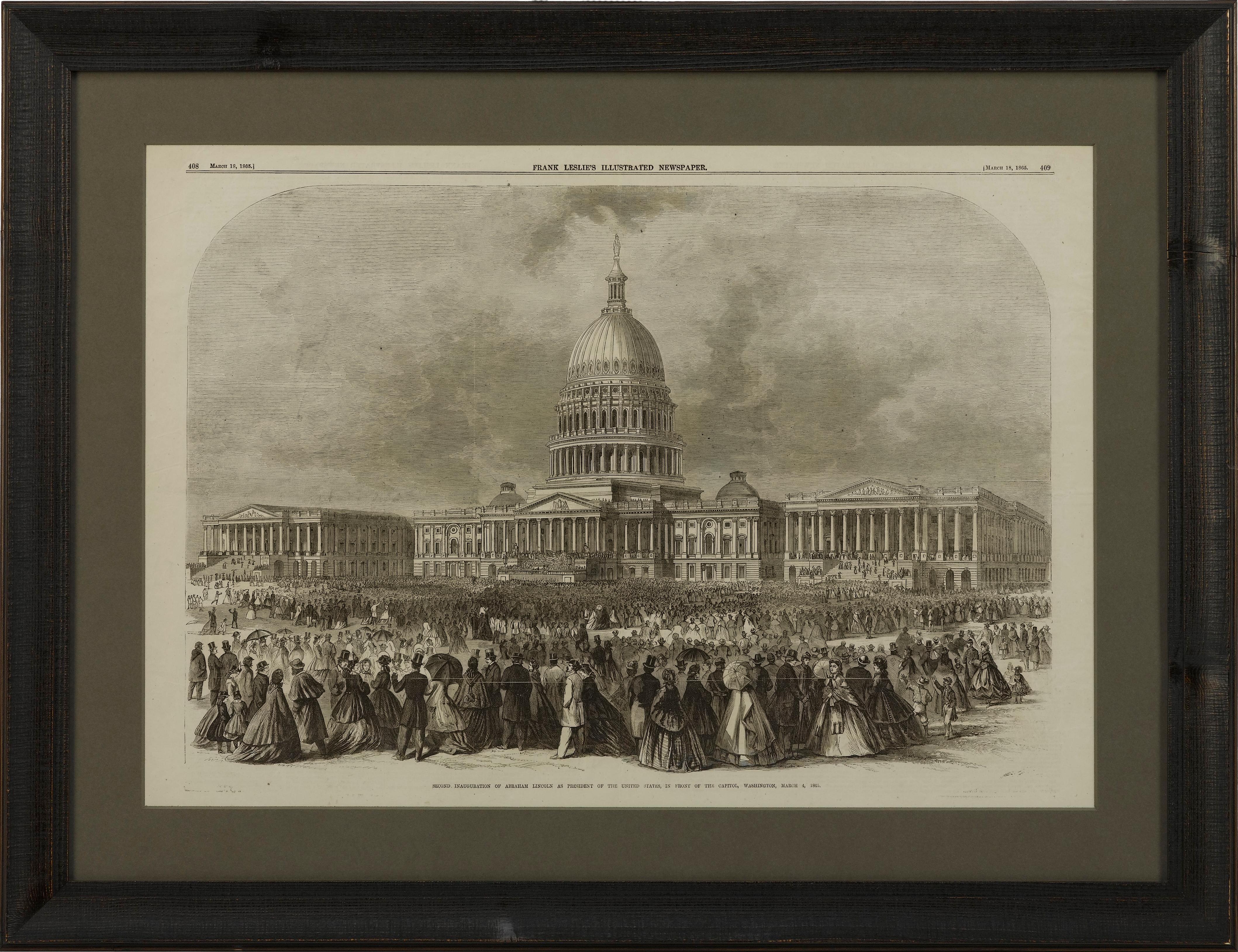 Presented is a historic wood engraving, titled 