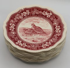 Second Quarter 20th Century Game Bird Motif Plates, Set of 10
