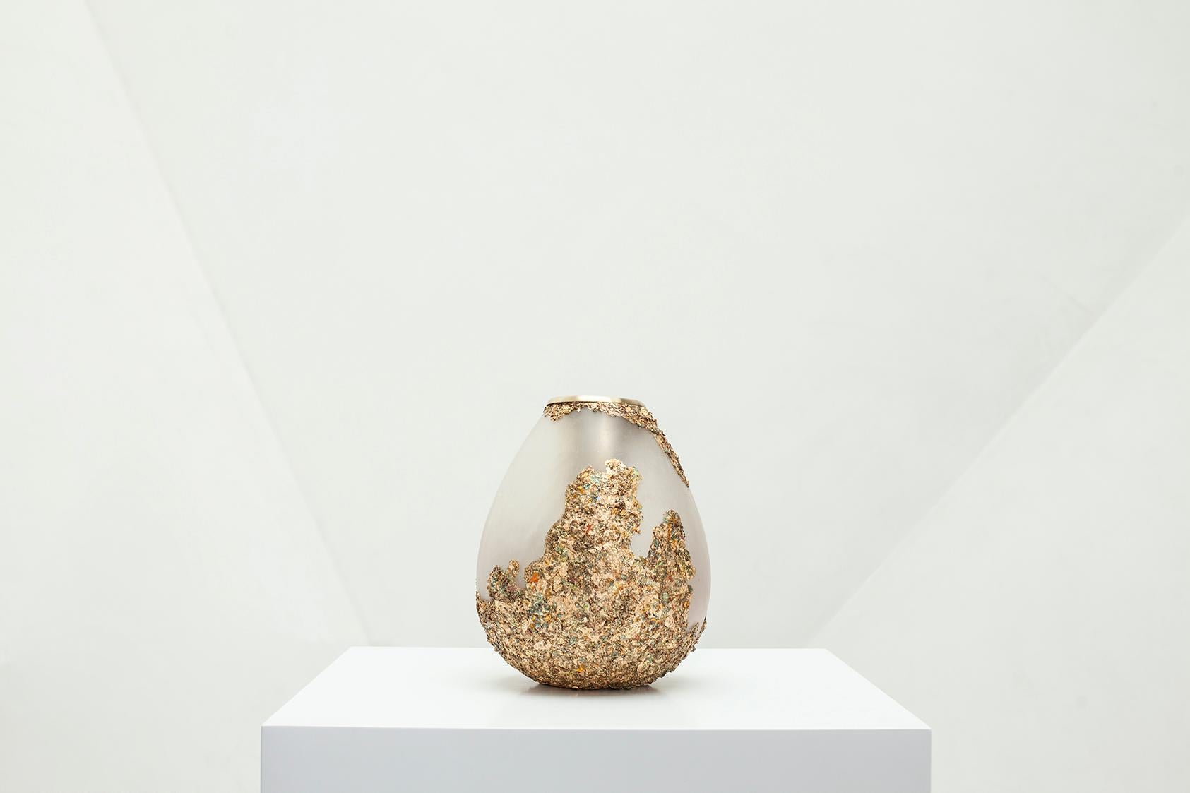 Contemporary Second Skins, Leather Vase by Tamara Barrage for House of Today For Sale