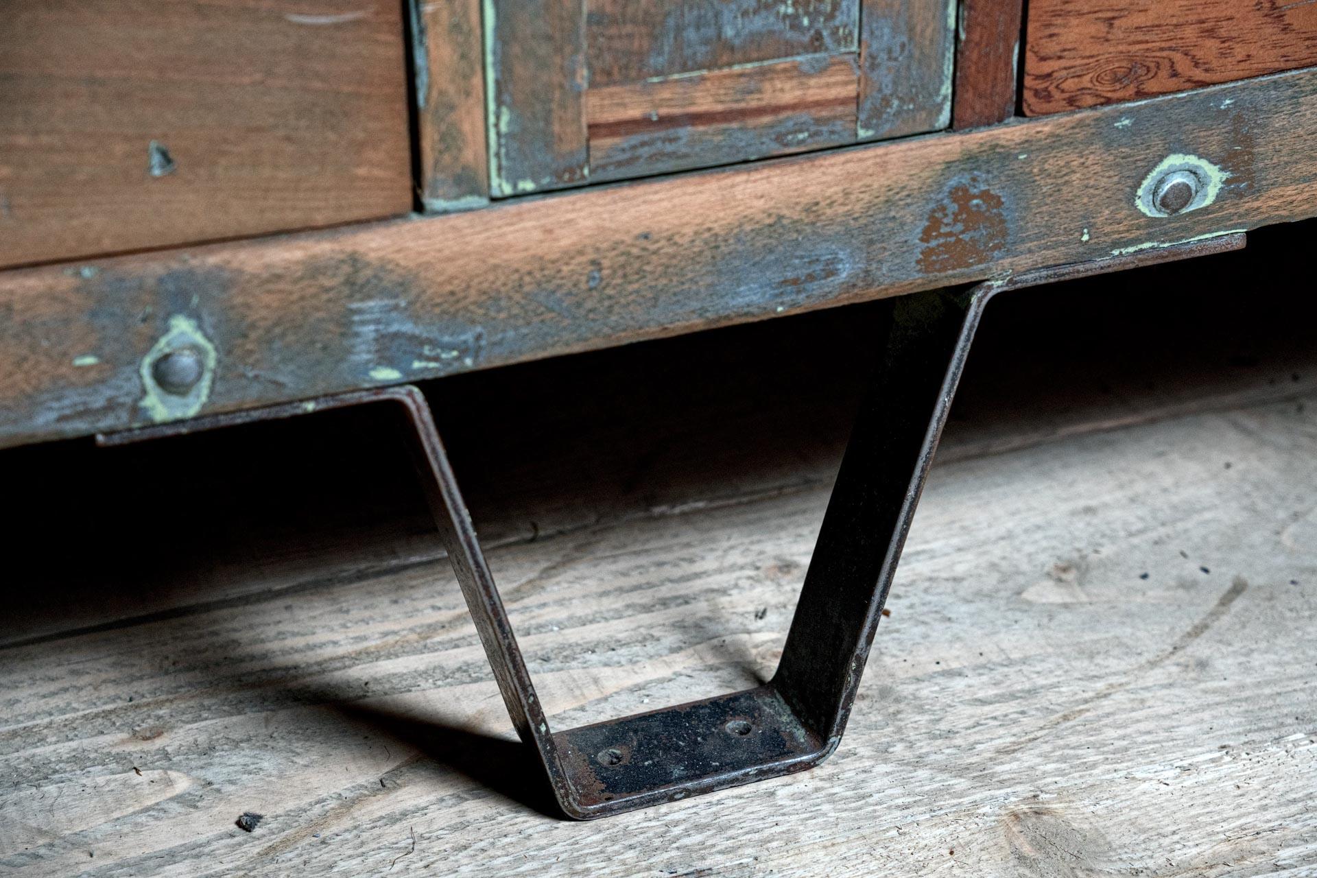 Wrought Iron Second world war Spitfire 'apprentice piece' engineers bench. For Sale