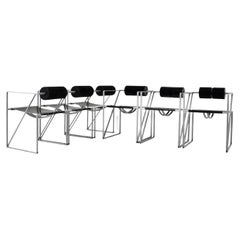 "Seconda 602" Chairs by Mario Botta for Alias, 1980s, set of 6