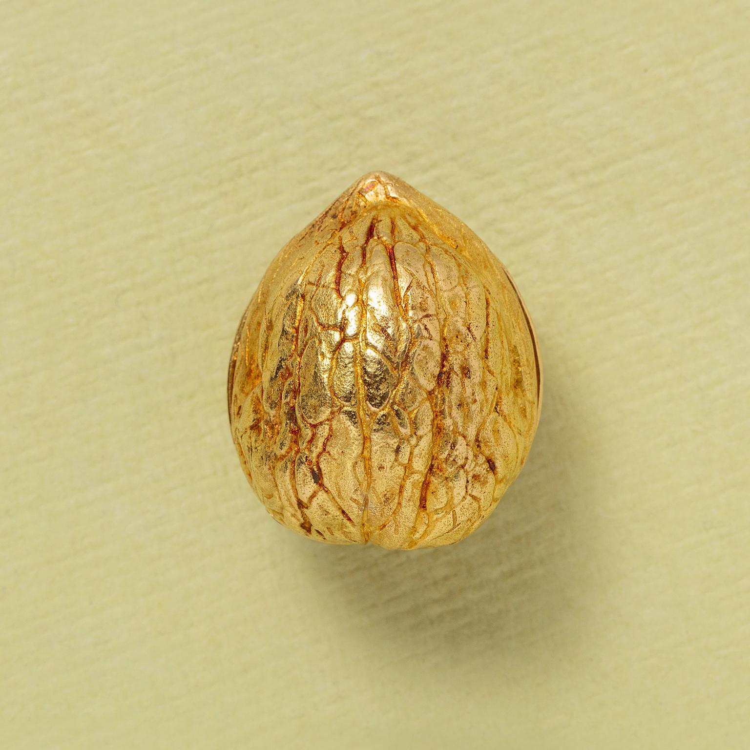 Geheimnis 18k Gold Georges Lenfant Walnuss Uhr im Zustand „Gut“ im Angebot in Amsterdam, NL