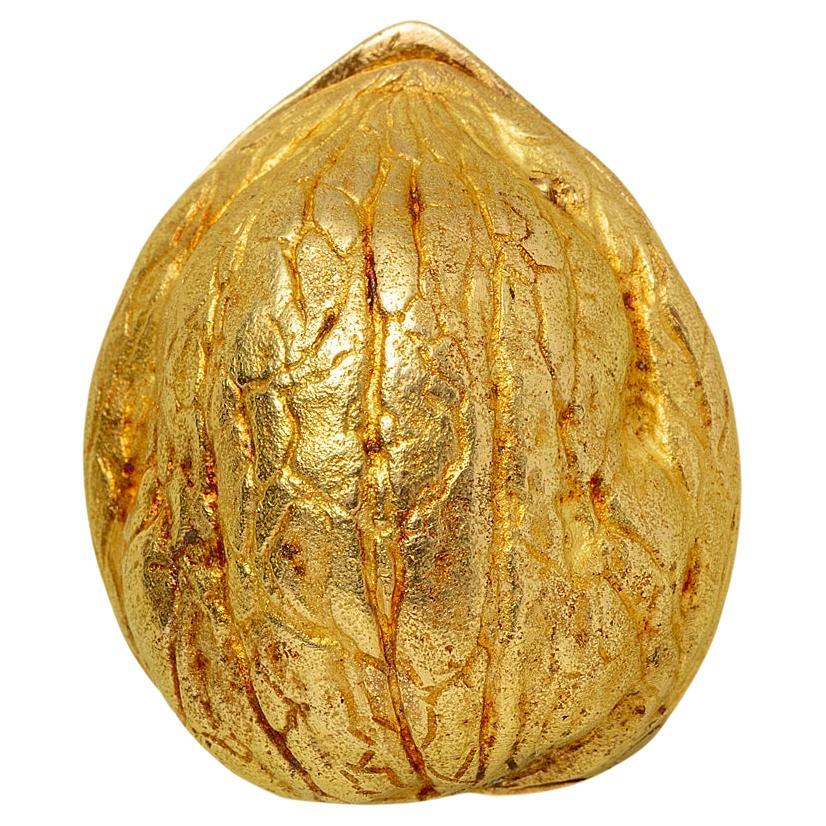 Geheimnis 18k Gold Georges Lenfant Walnuss Uhr im Angebot