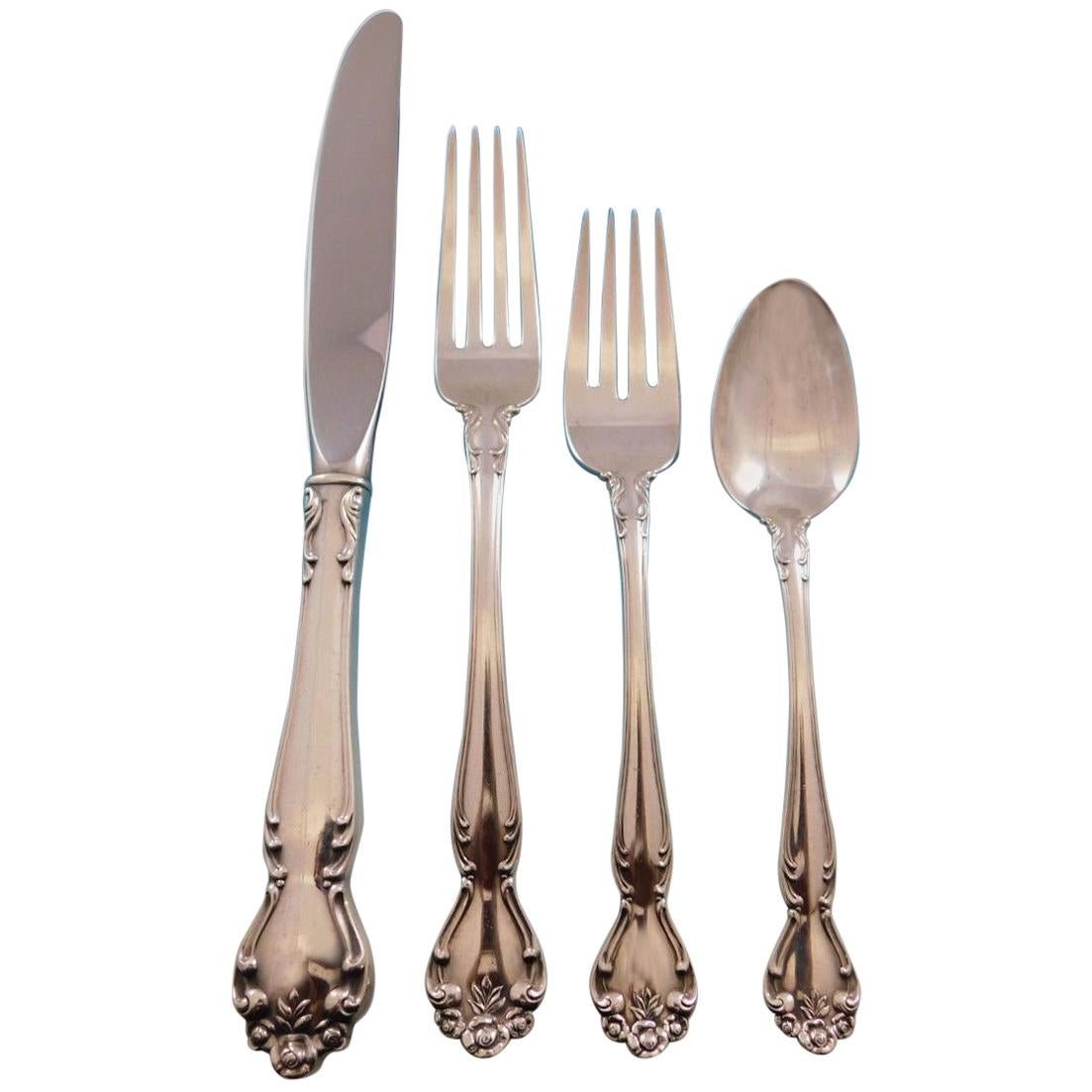 Secret Garden by Gorham Sterling Silver Flatware Set for 6 Service 26 Pieces