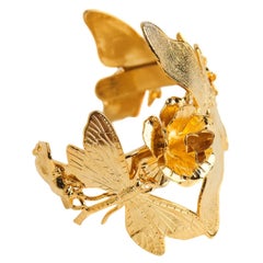 Pulsera Jardín Secreto de latón chapado en oro de 24 quilates by Mordekai