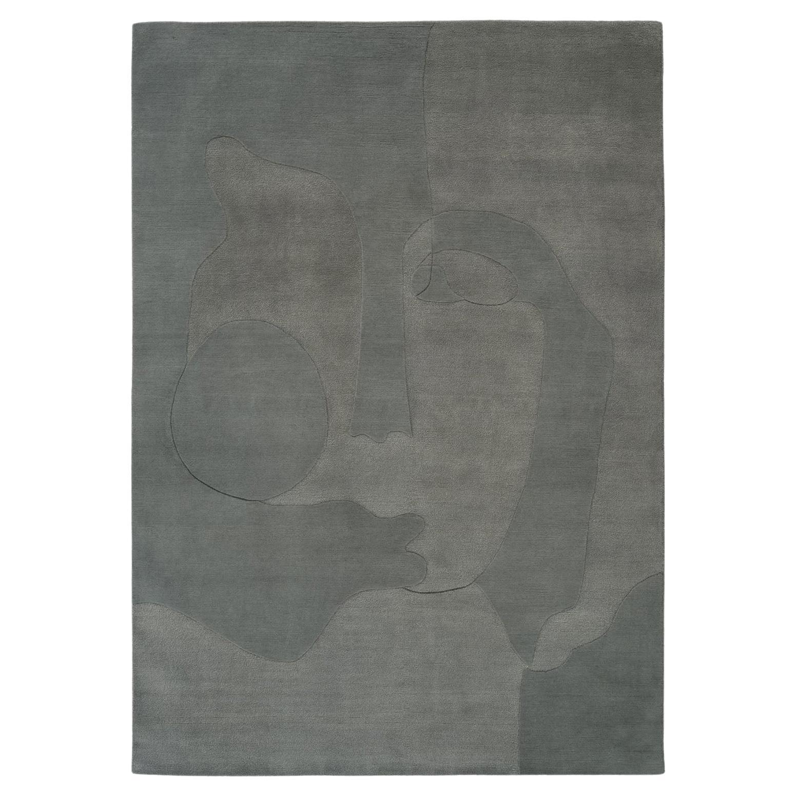 Handgefertigter Teppich „Secret Mind“ von Linie Design, 240 cm, Wolle und Seide im Angebot