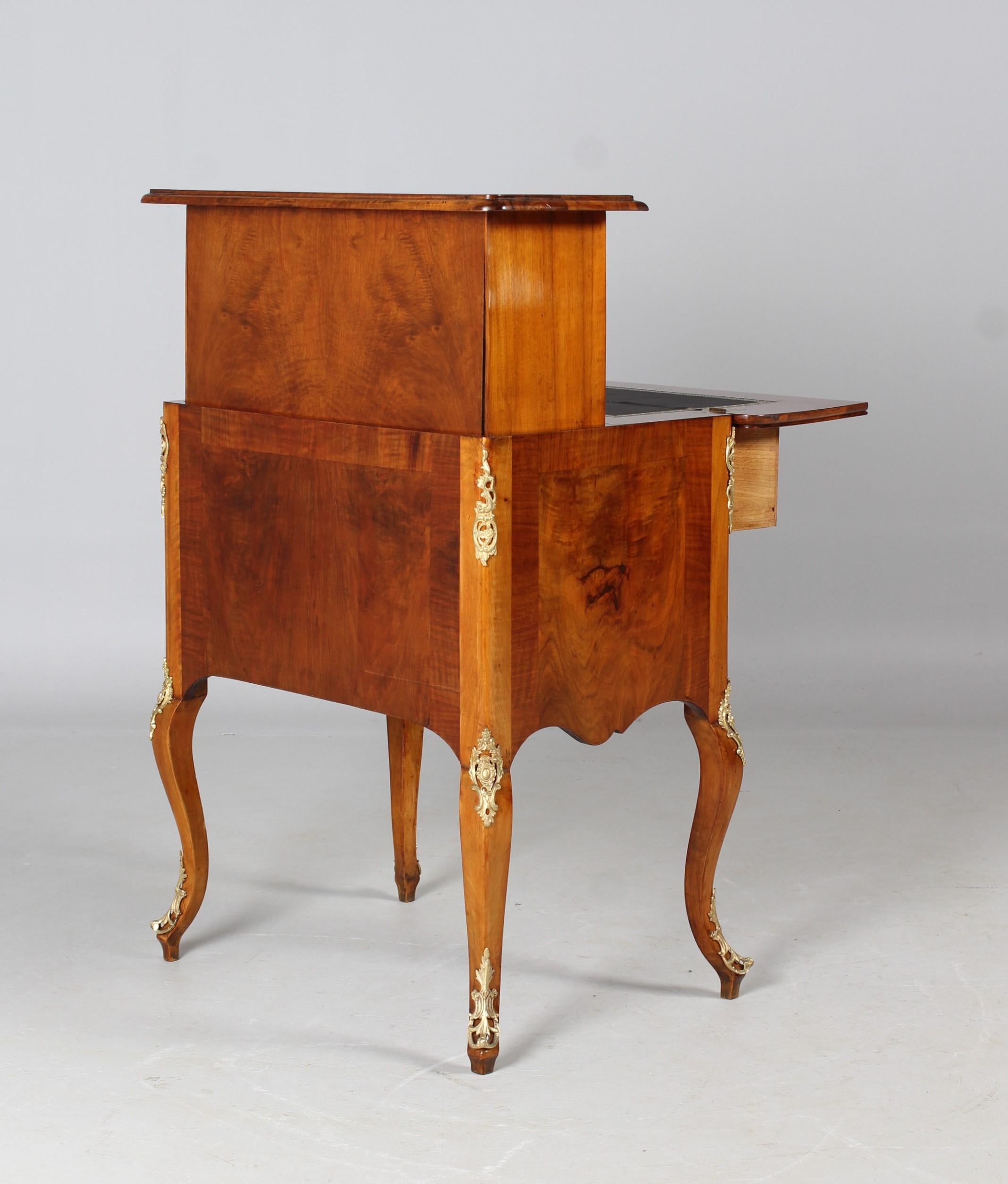 Secretaire à la Bourgogne, Transformation Table, Louis XV Style, 19th Century For Sale 8