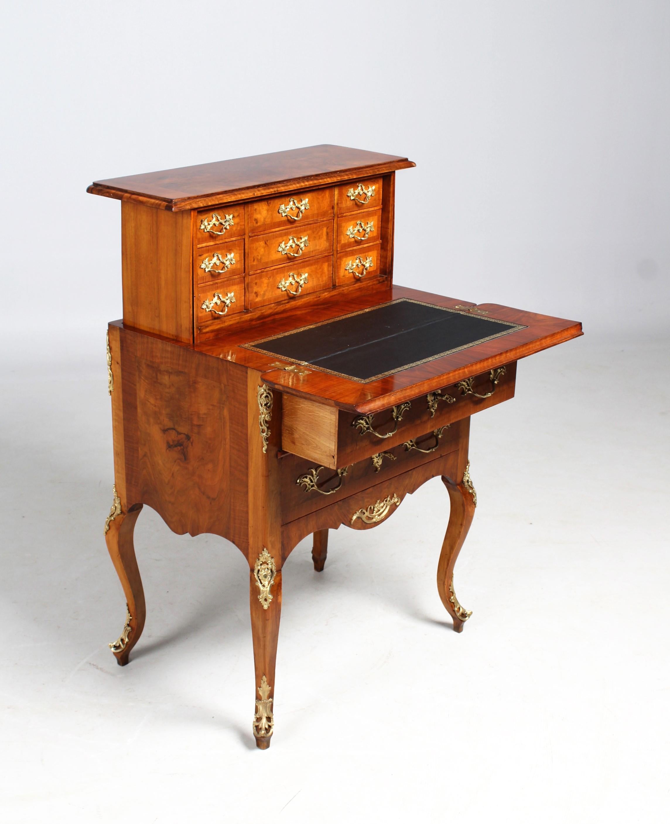 Secretaire à la Bourgogne, Transformation Table, Louis XV Style, 19th Century In Good Condition For Sale In Greven, DE