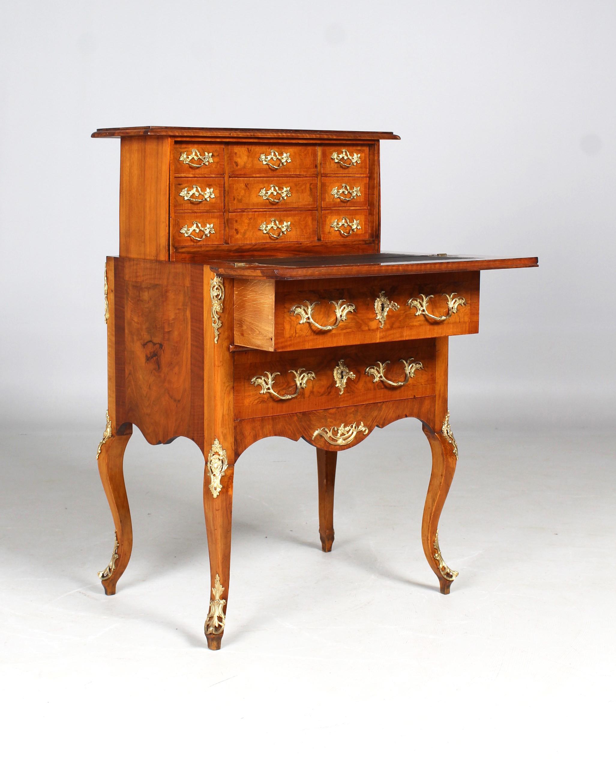 Secretaire à la Bourgogne, Transformation Table, Louis XV Style, 19th Century For Sale 2