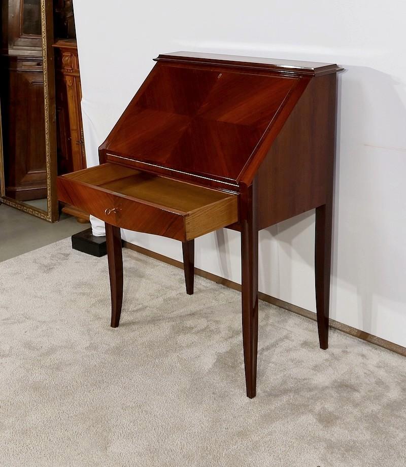 Art Deco Secrétaire à Pente en Acajou, signé J. Leleu – 1940