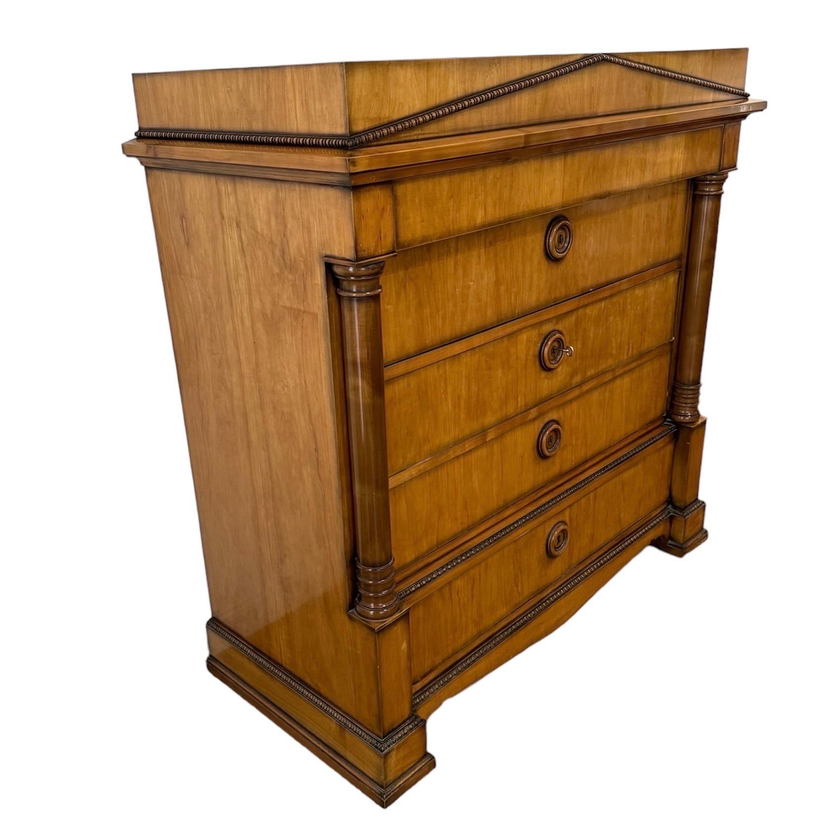 Secretaire Abattant Biedermaier Style in pelle In condizioni buone in vendita a Ciudad Autónoma Buenos Aires, AR