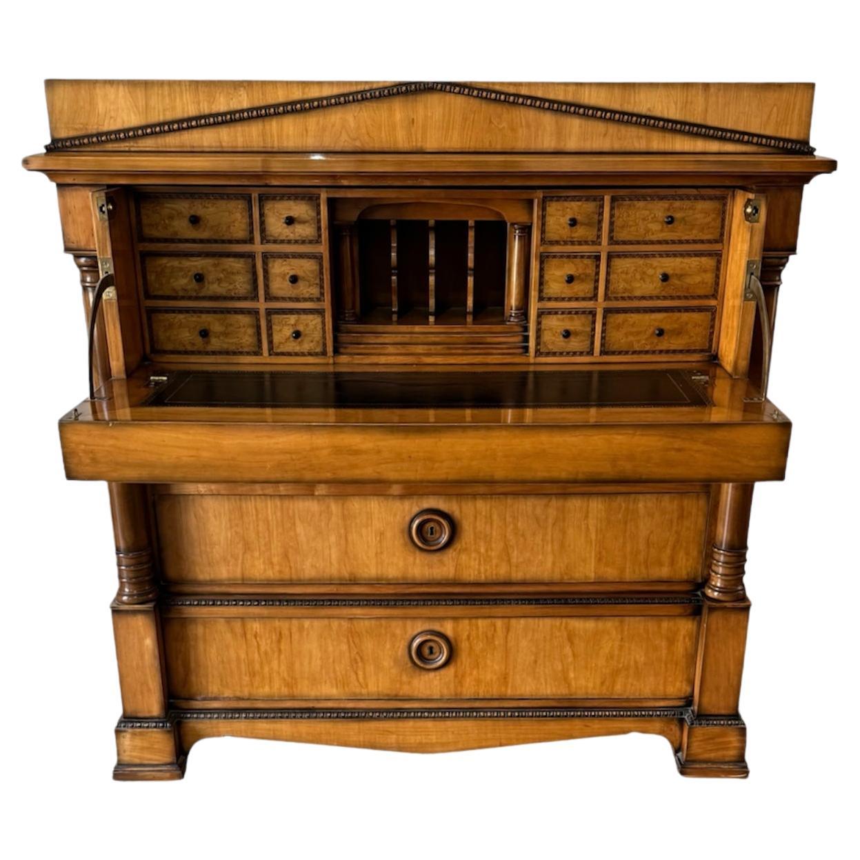 Secretaire Abattant Biedermaier Style Piel