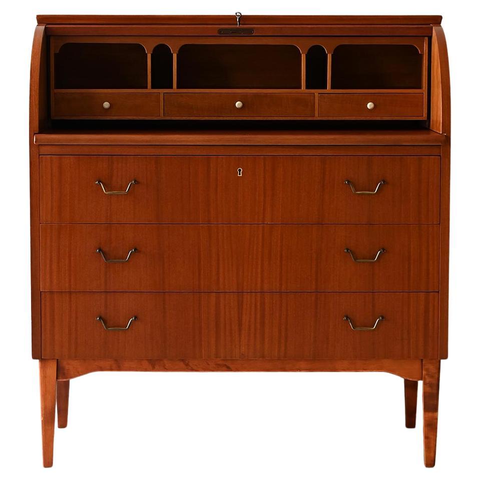 1950s secretaire with roller closure