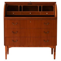 Secretaire 1950s con cierre de rodillo
